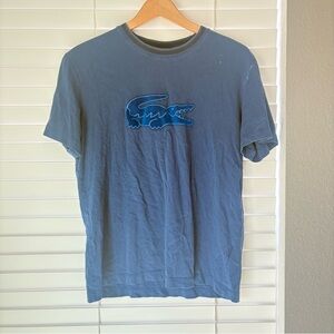 Lacoste Men’s Regular Fit Short Sleeve T-Shirt Blue Size M